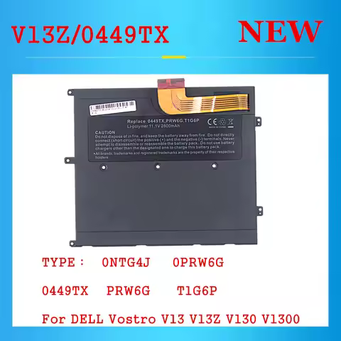 11.1V 0NTG4J 0PRW6G 0449TX PRW6G T1G6P Laptop Battery For DELL Vostro V13 V13Z V130 V1300
