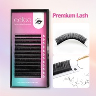 Eelloo Black Soft Individual Eyelash Extensions Premium Mink Lash Extensions Natural Soft Eyelashes 