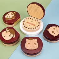 儿童乳牙盒南榆榉木十二生肖乳牙收纳盒男孩宝宝换牙齿纪念收集盒Children's deciduous teeth box South elm beech twelve zodiac deciduous