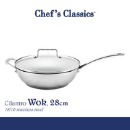 Chef's Classics Cilantro Stainless Steel Wok 28cm Wok Stainless Steel