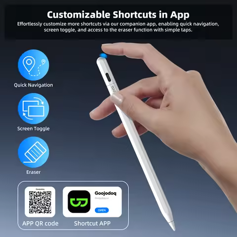 GOOJODOQ GD14 Stylus Pen For Apple Pencil with IPad Find My And Custom Hotkeys for iPad Air6/5/ 4 iP