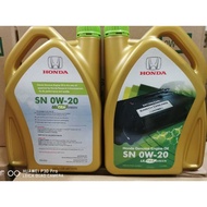 (100 % ORIGINAL) Honda Genuine Engine Oil Fully Synthetic SN 0W-20 ( 4 LITRE)+OIL FILTER