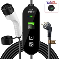 3.5kw 16a 1phase Portable Ev Charger Type1 Type2 Electric Car Charger Evse Fast Charging Wallbox Mob