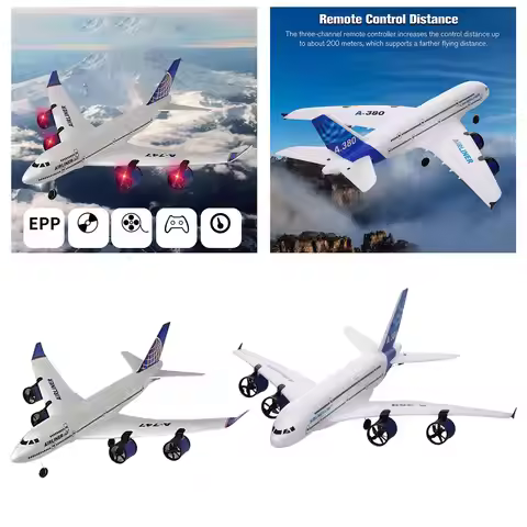 2.4G Remote Control Aircraft 3.5 Channel Gift RC Plane Glider for Birthday