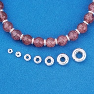 S925 Silver Closed Ring Bold Spacer Beads Sterling Silver Connection Ring Hollow Ring Multi-Specific