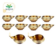 10 Pcs Kuber Diya for Diwali Decoration Alloy Metal Oil Lamp Traditional Diwali Diya Vilakku for Puj