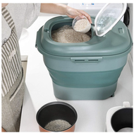 其他品牌 - 可折叠米桶, 穀物儲糧桶, 廚房可折疊的密封食品儲藏器 儲物籃
