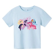 (🔥พร้อมส่ง🔥) My Little Pony เสื้อยืดแขนสั้นลายการ์ตูน PONY Sparkle PONY PONY PONY PONY PONY PONY Sparkle PONY PONY PON