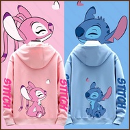 SQ2 Stitch his-and-hers clothes Hoodie Anime Sweatshirt Unisex Long Sleeve Top Cosplay 3D Pullover P