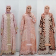 dress batik viscose+lace
