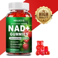 NAD Gummies, NAD Supplement - Liposomal Nicotinamide Riboside, Resveratrol, Quercetin, NAD Nicotinam