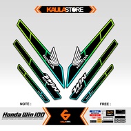 HONDA WIN STRIPING 40 MOTIF/ WIN 100 STICKER/ VIRAL WIN 100 VARIATION STICKER/ KAULADECAL/