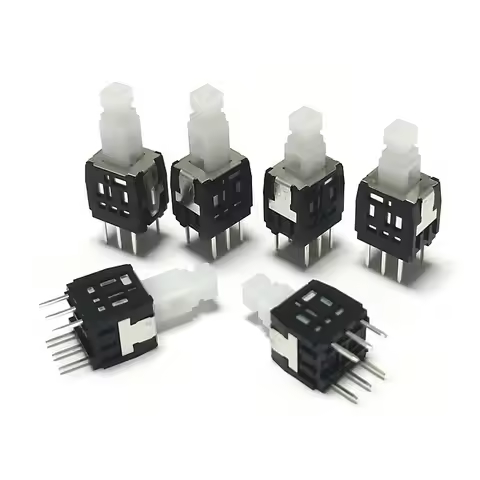 10pcs ALPS Japan SPPH420100 Sound Art mixer button with lock push switch 6 feet 8.5*6.5mm