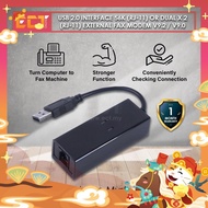 USB 2.0 Interface 56K (RJ-11) or Dual x 2 (RJ-11) External FAX Modem for Internet Data Voice V9.2 / 