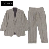 Brooks Brothers 男士格紋羊毛羊絨混紡西裝套裝，ブラウン，34W