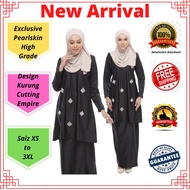 [New Arrival] Baju Kurung Plain Dhara Moden Muslimah-baju kurung and kebaya and kebarung and women clothing wear-