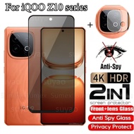 2in1 Private Tempered Glass For Vivo iQOO Z10 Turbo Pro Neo 10 Z10X 5G 2025 Anti-Spy Screen Protecto