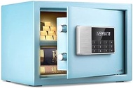 ZOUJUN Electronic Digital Security Safe Box Feet Cabinets Wall Safe Lock Box Cash Strongbox with Number Keys Emergency Lock Office Home Safe Box 25x25x35cm (Color : Blue)