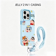 Crayon Shinchan Cute Stylish Girl Casing hp Oppo Reno 15F 15 Pro Max A6T Pro 5G A6X 14F A3X A5I A5 2