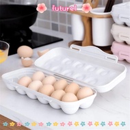 FUTUREE Egg Tray Holder, Anti Drop Colorful Egg Storage Box,  Acrylic Egg Tray egg