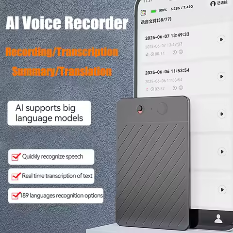 AI ChatGPT-4 Intelligent Translation Voice Recorder Audio App Phone Call Record Transcribe Summarize
