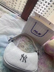 MLB 老花白色包包 手袋