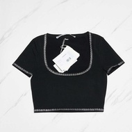 Alexander Wang | เสื้อผู้หญิงดีไซน์คริสตัล (รูปตัว U)