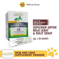 NATURAL PET - SKIN AND COAT SUPPLEMENT | Fur and Skin Vitamin Supplements | Dog Cat Rabbit Supplemen