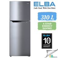 ELBA FRIDGE 310 Litres ER-G3125(SV)or ER-J3198 2-DOOR REFRIGERATOR PETI SEJUK