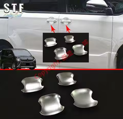 ABS Chrome Door Bowl Trim For Toyota Voxy R80 2018 2019 2020 Car Accessories Stickers