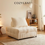 Cozylant Candy Sofa Bed for Living Room / White Brown Beige / Lazy Sofa / Foldable / Pet Friendly