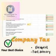 SDN BHD - FORM C Income Tax Computation 2026/2025 Template Auto Company Tax - excel template LAPOR C