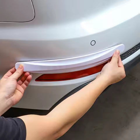 2pcs Car Bumper Guard Corner Anti-collision Protection Strips Stickers For Ford Focus 2 3 mondeo mk3