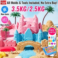 76Pcs Kids Space Sand Set Colorful Magic Kinetic Sand DIY Toy for Children Sensory Play Mainan Pasir