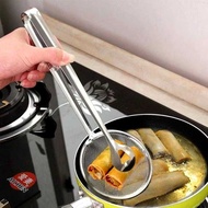 (SM) 2 in 1 Fried Food Tongs with Drain