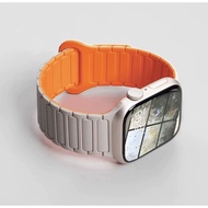 Magnetic Silicone Fashion Sports Style Strap Male/app-le iwatch9se S10 Simple Strap iwatch8765/ultra