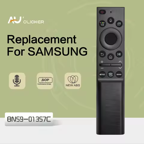 BN59-01357C Solar Voice Remote Control Replacement for Samsung Smart Frame QLED 4K 8K Smart TV Compa