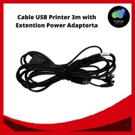 3m Printer USB Cable with Extension Power Adapter Code 14407