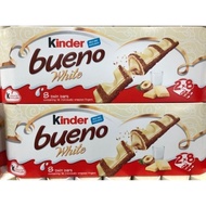 chocolate▥✥  Kinder Bueno White Chocolate (T2 Bar X 8 Pek) 344g Milk and Hazelnuts.