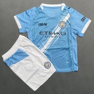 Kids Jersey Suit M4N C1TY Home 25/26 Kids Football Jersey Kids Football Suit Uniform Futsal Football