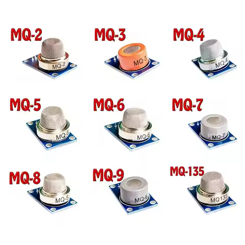 Sensor 1pcs MQ-2 MQ-3 MQ-4 MQ-5 MQ-6 MQ-7 MQ-8 MQ-9 MQ-135 Detection Smoke Methane Liquefied Gas air