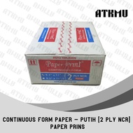 Continuous Form Paper 9.5" x 11" 2 PLY NCR K2 P PaperPryns