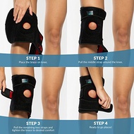 Knee Guard Protection Support Spring Relieve Pain Sport Pelindung Lutut Exercise Fitness Running