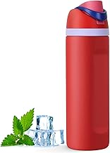 Gourde Isotherme with Paille, Gourde Sport sans BPA, 710 ml Bouteille Acier Inoxydable à Couvercle 2