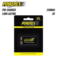 Powerex Precharged 9.6V 230mAh Battery MHR9VP 9V rechargeable battery