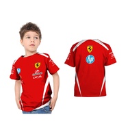 Children's T-shirt Jersey F1 Ferrari 2026 Driver & Team Version Racing Formula 1 Custom Full Print