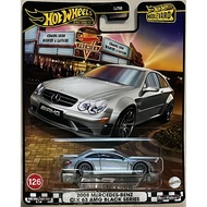 HOTWHEELS PREMIUM BOULEVARD 2008 SILVER MERCEDES BENZ CLK 63 AMG BLACK SERIES SNI ORIGINAL MATTEL
