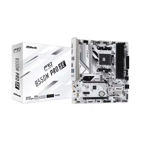 Asrock B550M Pro SE New Motherboard B550 AMD PRO565 Socket AM4 DDR4 128GB PCI-E 4.0 M.2 SATA III 473