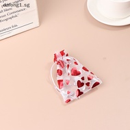 [dalong1] 10pcs Red Love Heart Organza Bags Wedding Party Gift Candy Drawstring Bag Christmas Valenes Day Jewellery Display Pouches [SG]