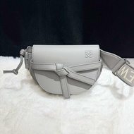 Loewe Mini Gate Bag In Grey - A650N46X13